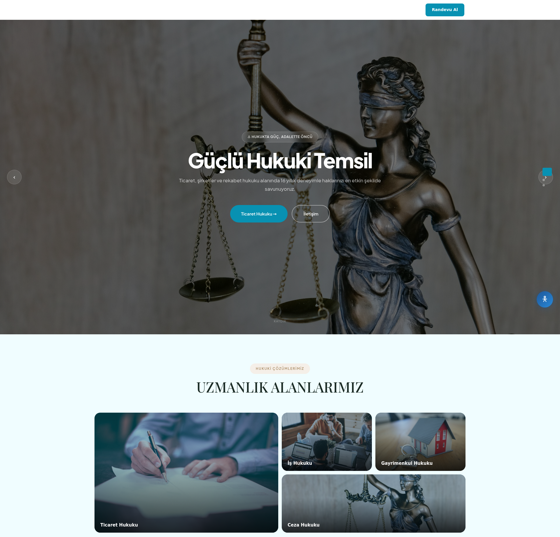Avukatlık Bürosu Kurumsal Web Sitesi