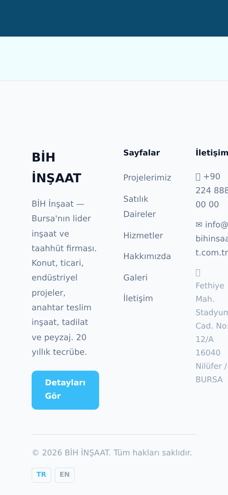 Müteahhitlik ve Taahhüt Firması Web Sitesi 5