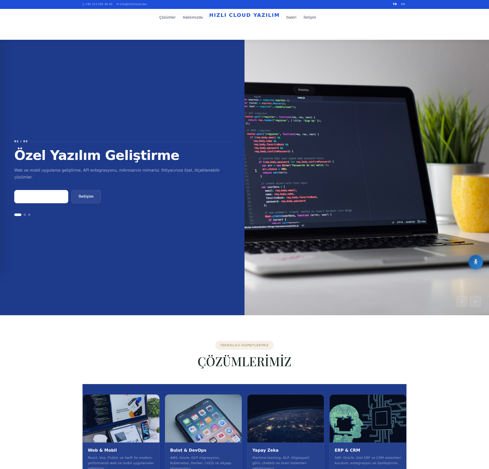 Siber Güvenlik Firması Web Sitesi