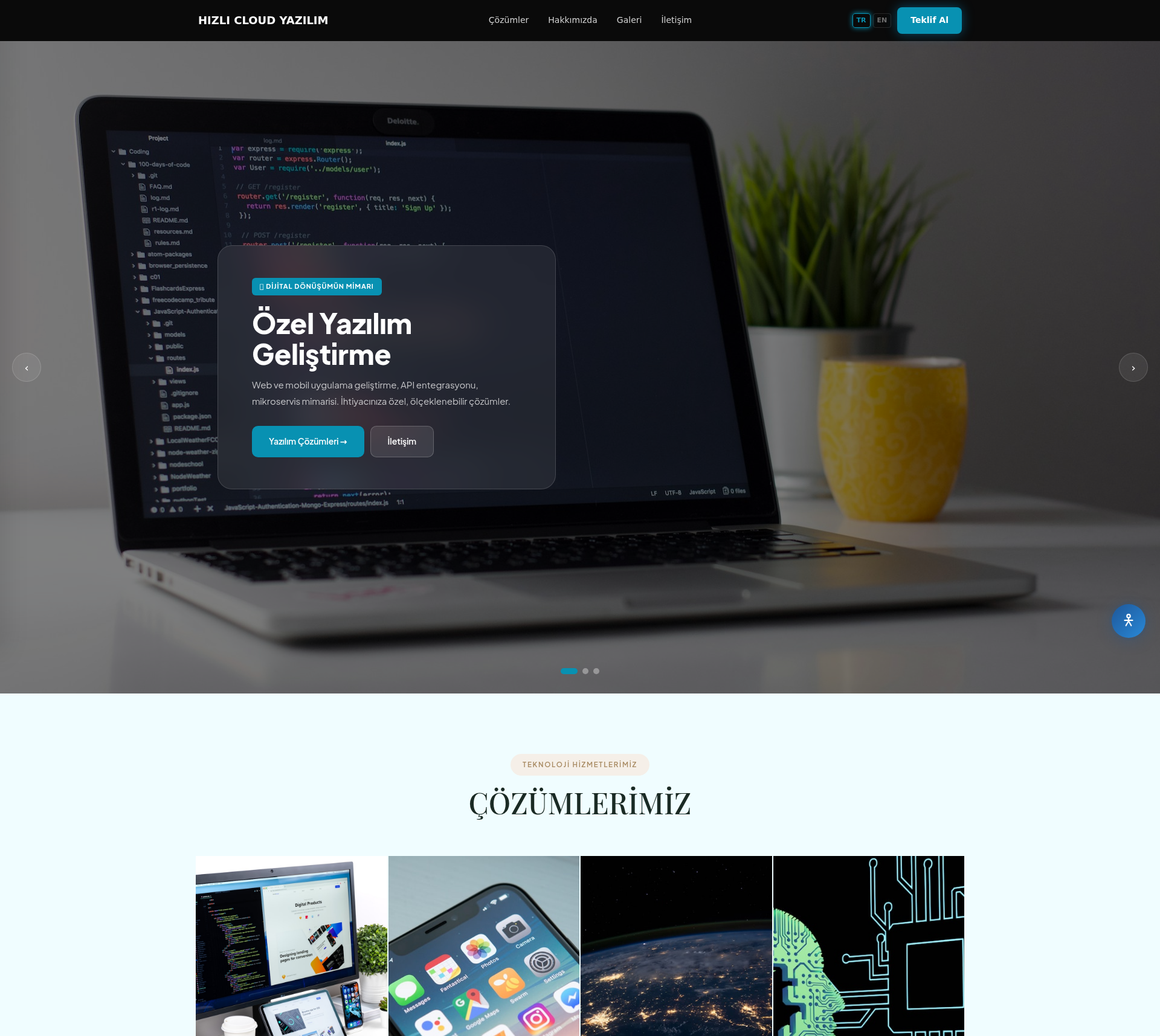 Yazılım Firması Kurumsal Web Sitesi
