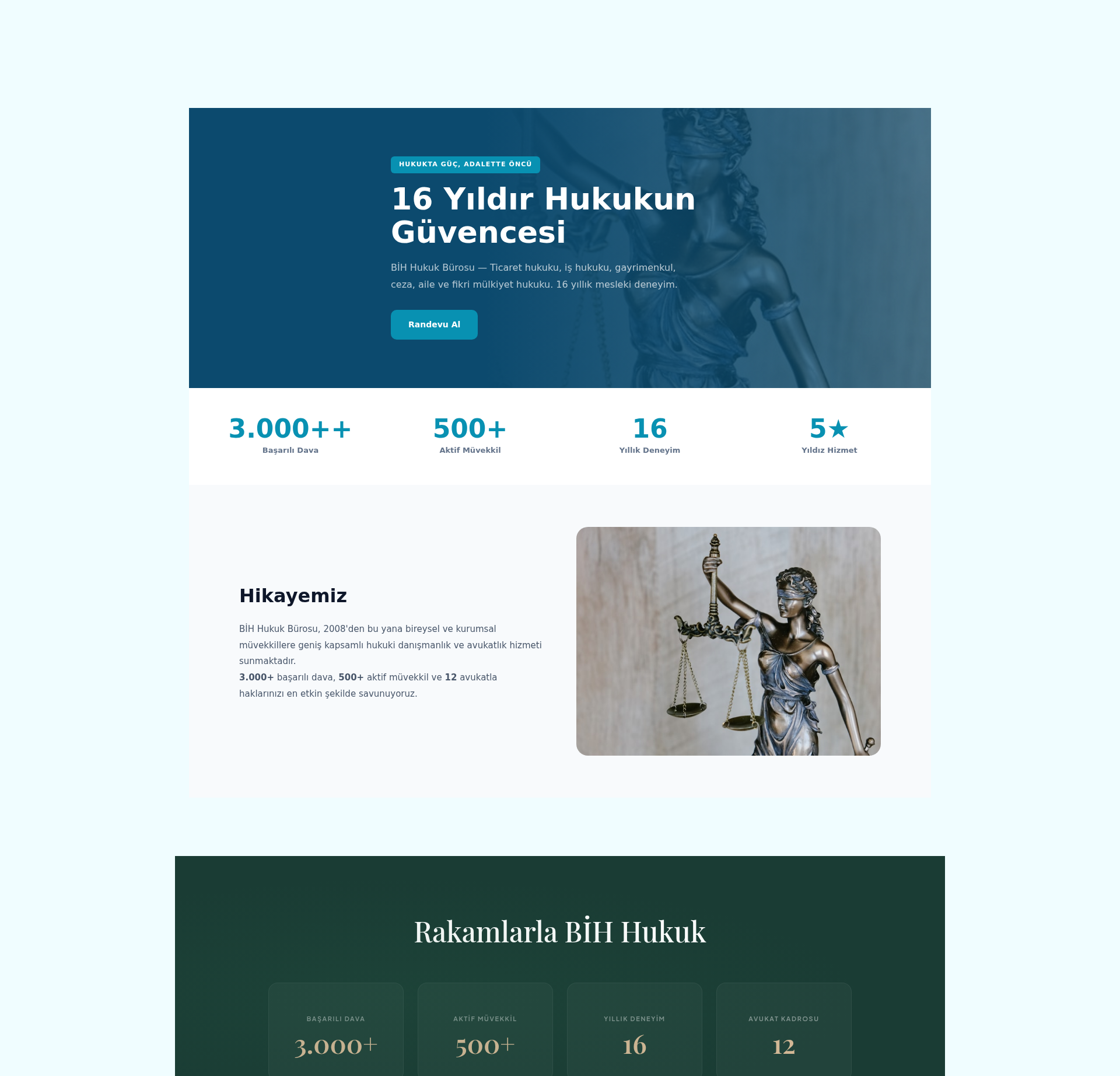 Avukatlık Bürosu Kurumsal Web Sitesi 2