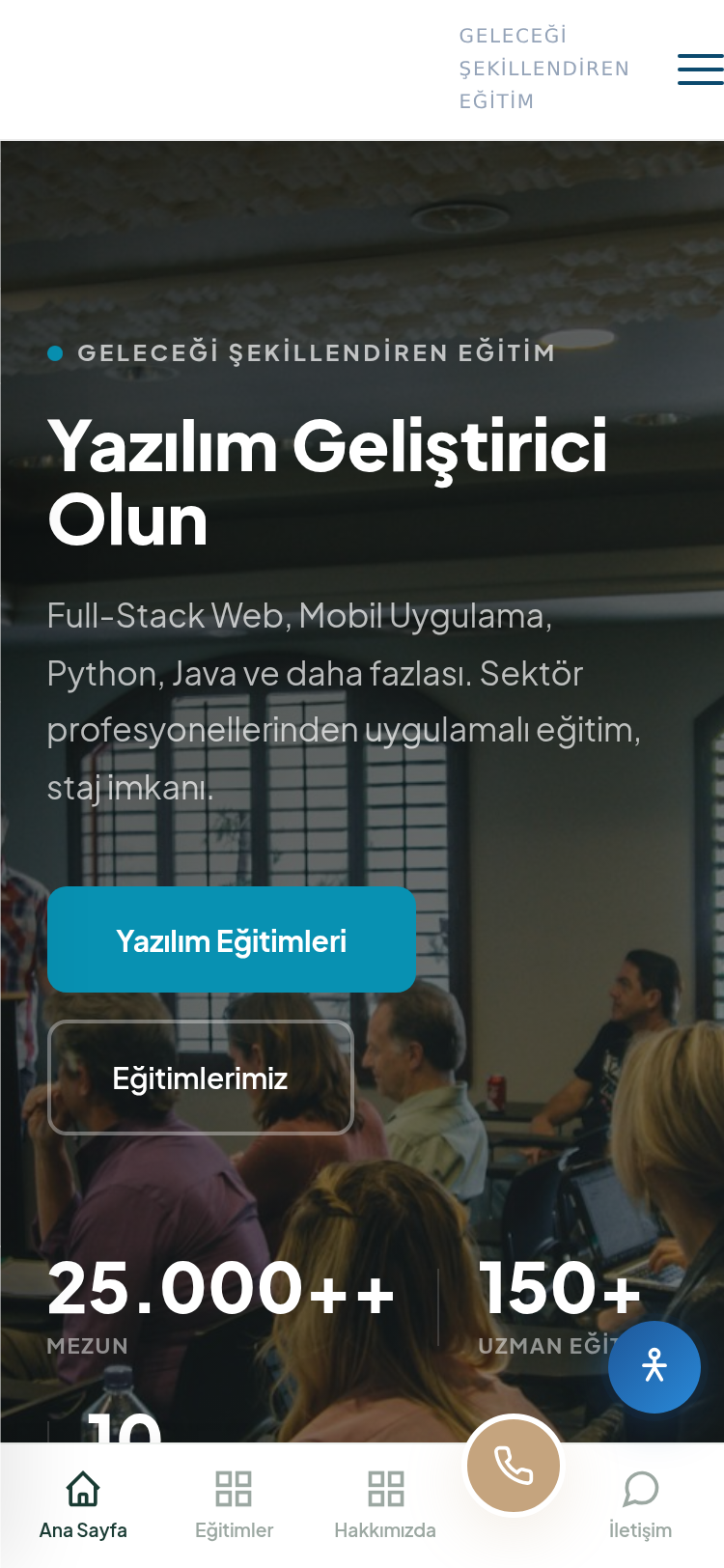 Yabancı Dil ve Dil Okulu Kurumsal Web Sitesi 4