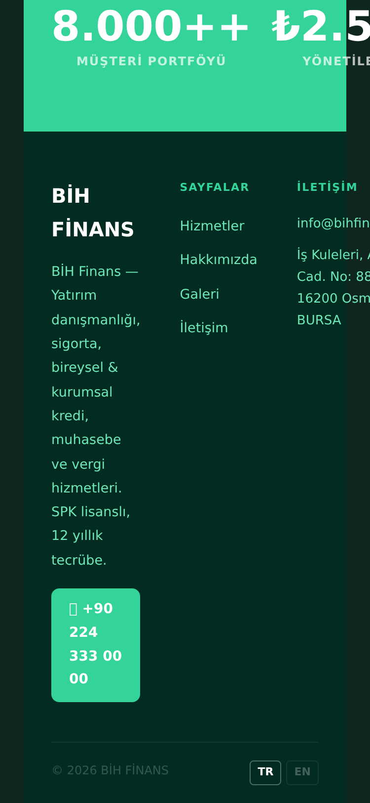 Yatırım ve Portföy Yönetimi Kurumsal Web Sitesi 5