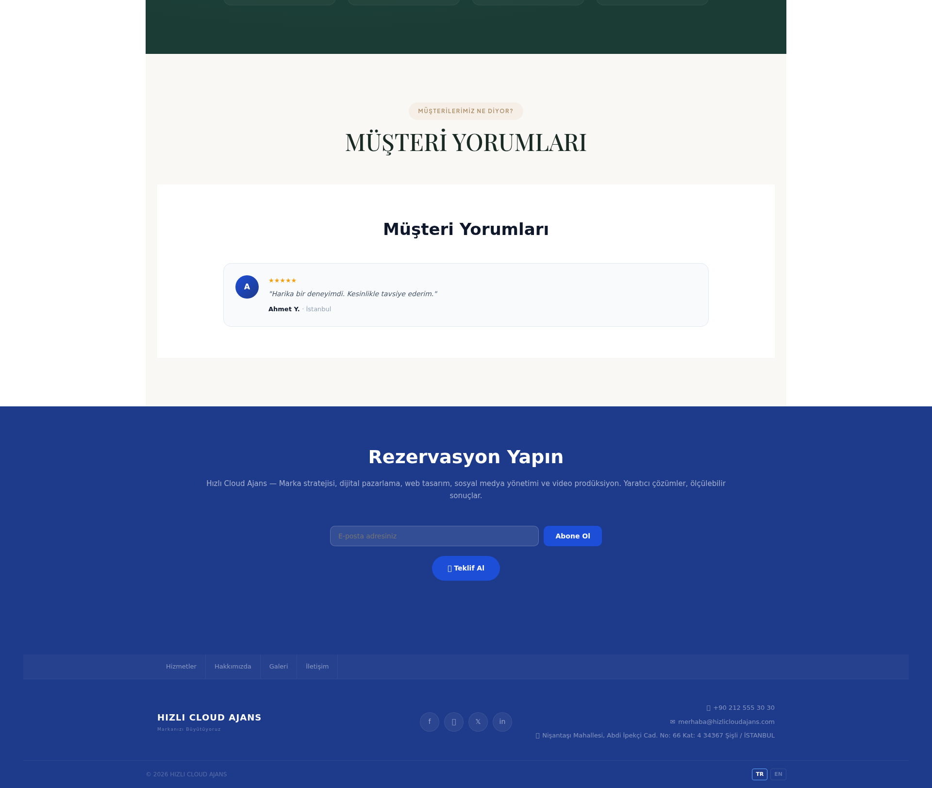 Grafik Tasarım ve Kreatif Ajans Web Sitesi 3