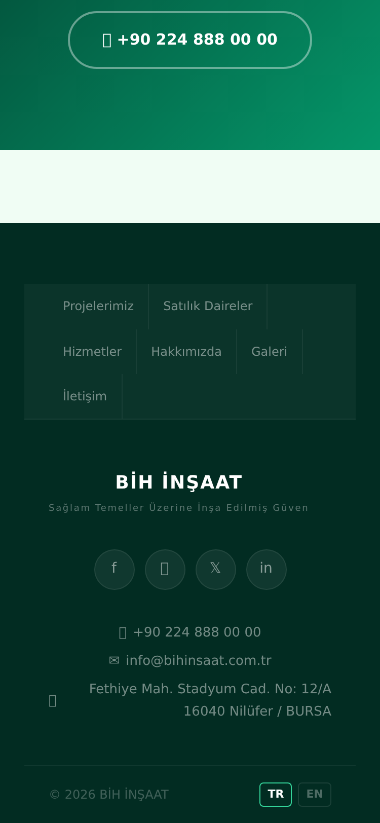 İnşaat Firması Kurumsal Web Sitesi 5