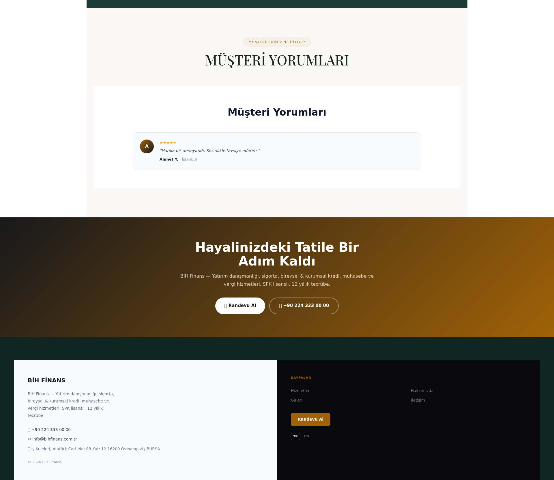 Bağımsız Denetim Firması Web Sitesi 3