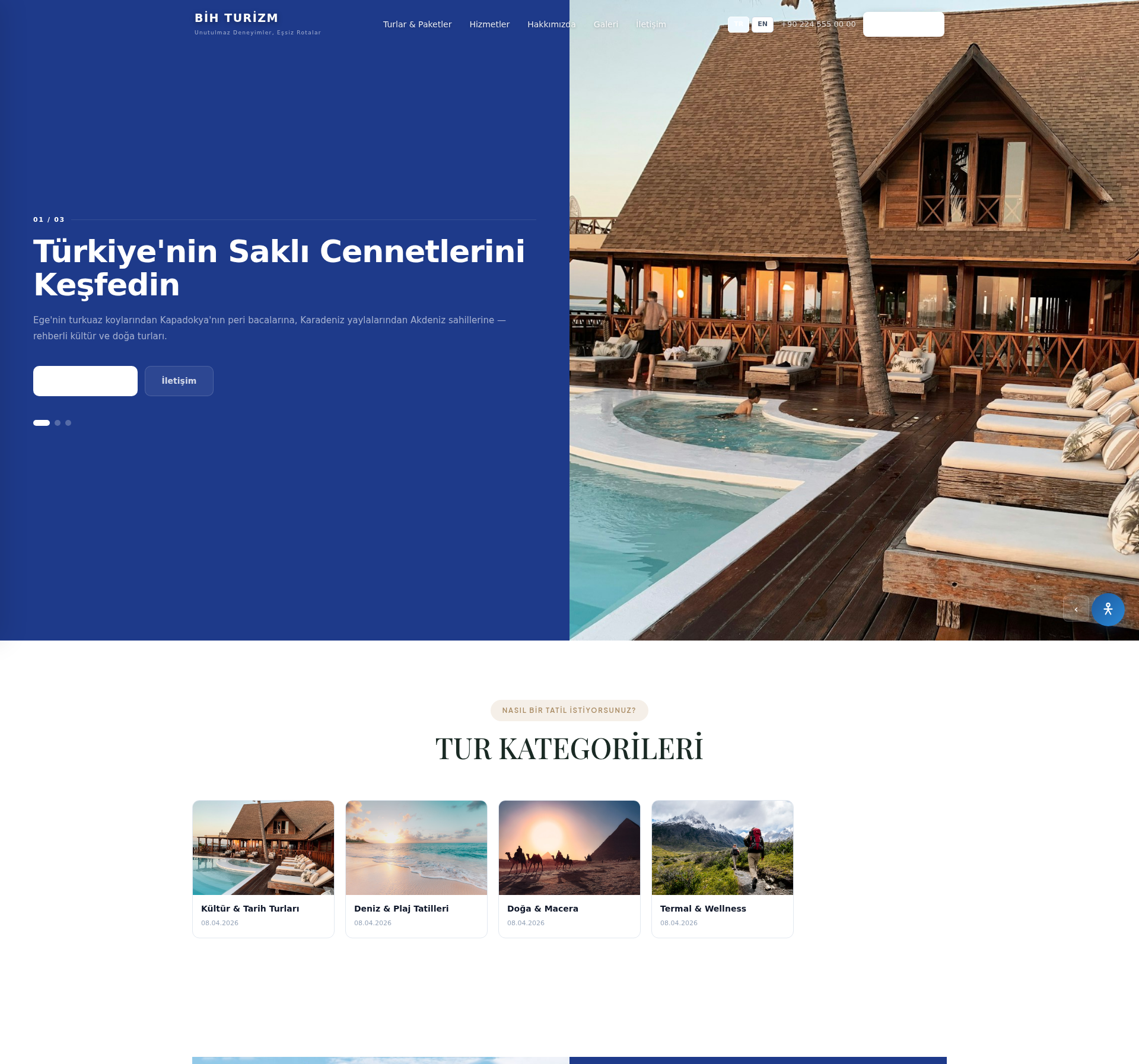 Termal ve Spa Tatil Köyü Web Sitesi