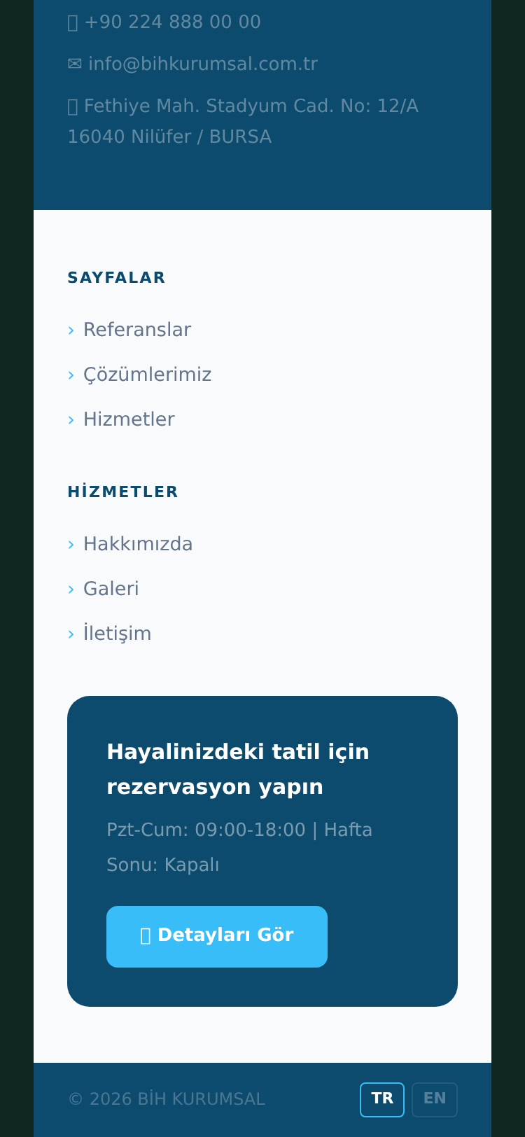 Çok Satan Tek Sayfa Kurumsal Site 5