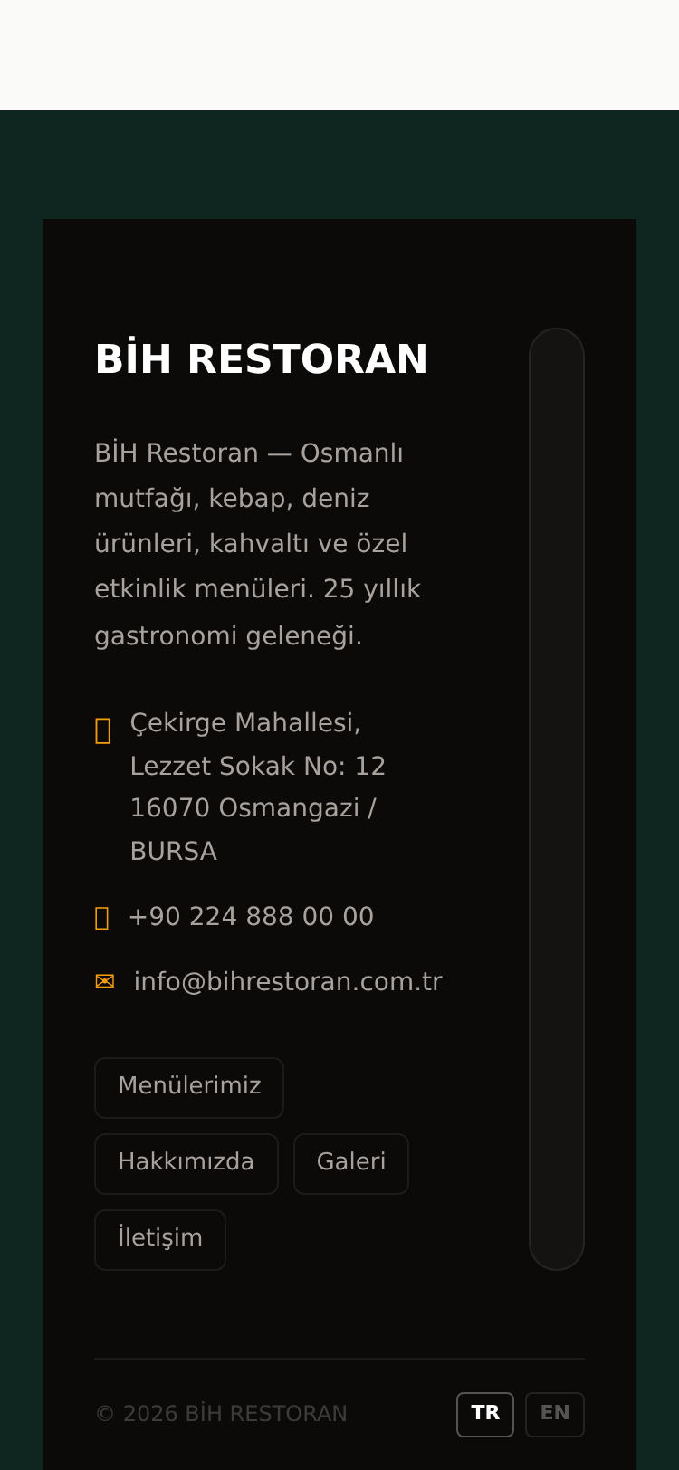 Kafe ve Kahvehane Kurumsal Web Sitesi 5