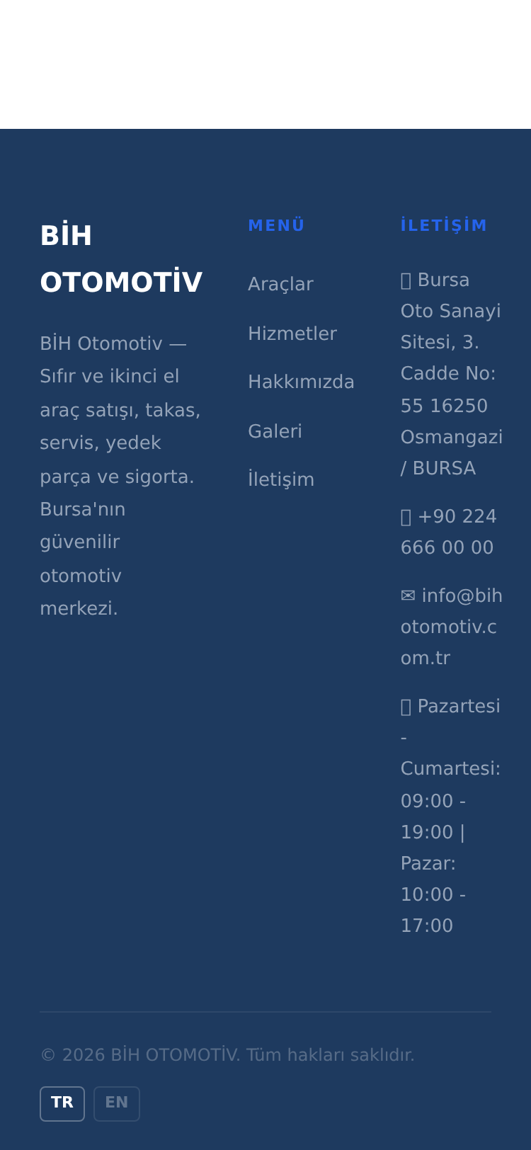 Motosiklet Galeri ve Satış Web Sitesi 5