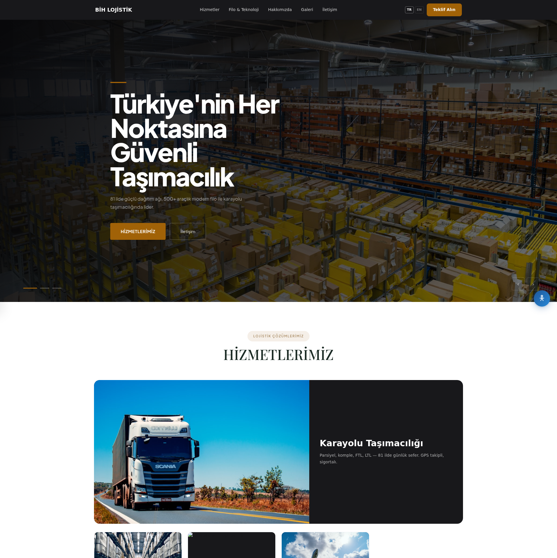 Uluslararası Taşımacılık Web Sitesi
