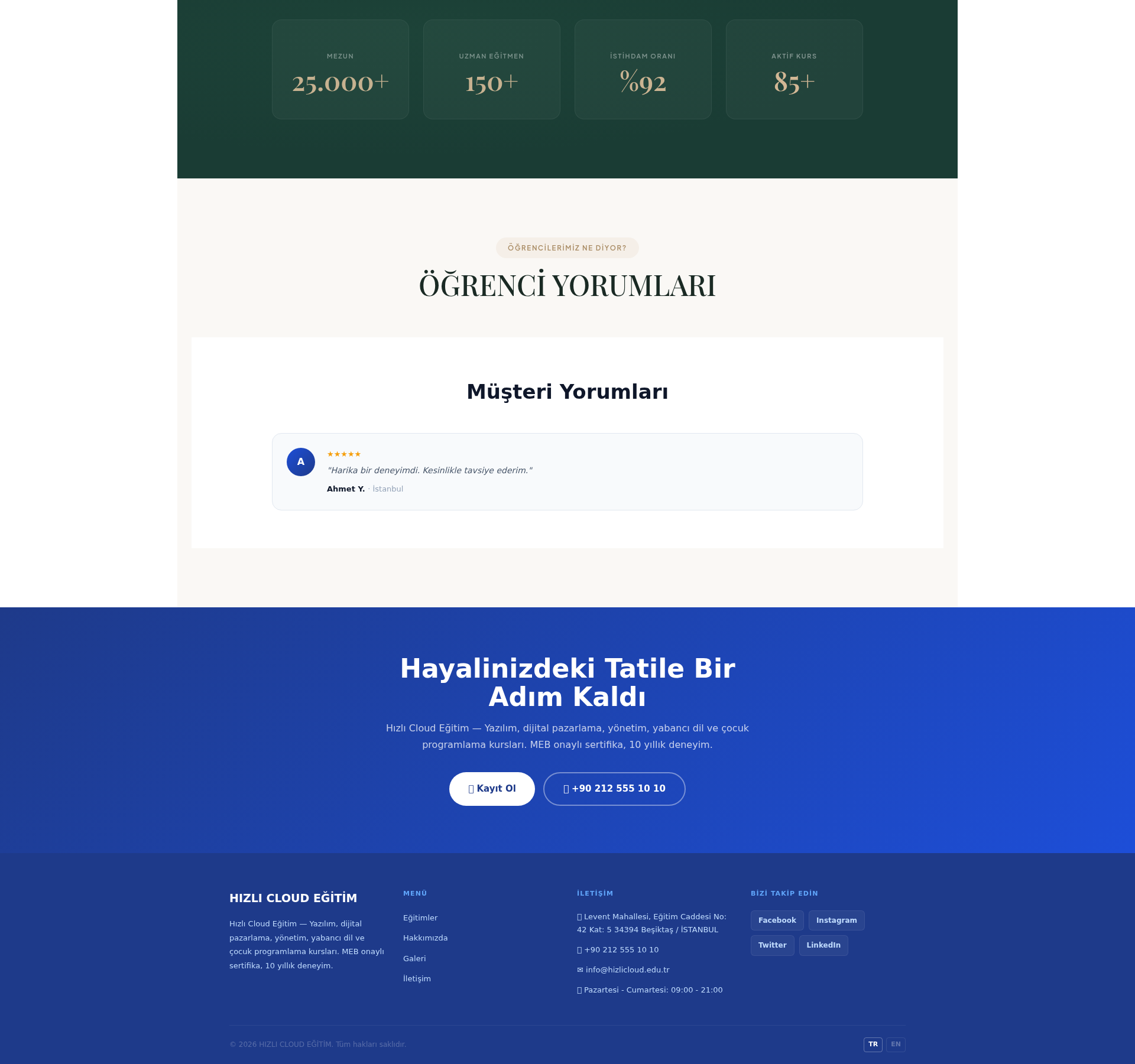 Müzik ve Sanat Okulu Web Sitesi 3