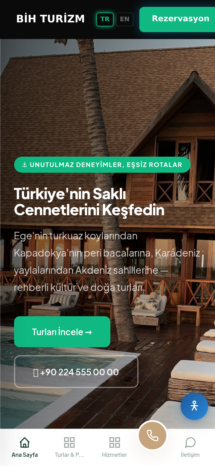 Butik Otel ve Pansiyon Kurumsal Web Sitesi 4