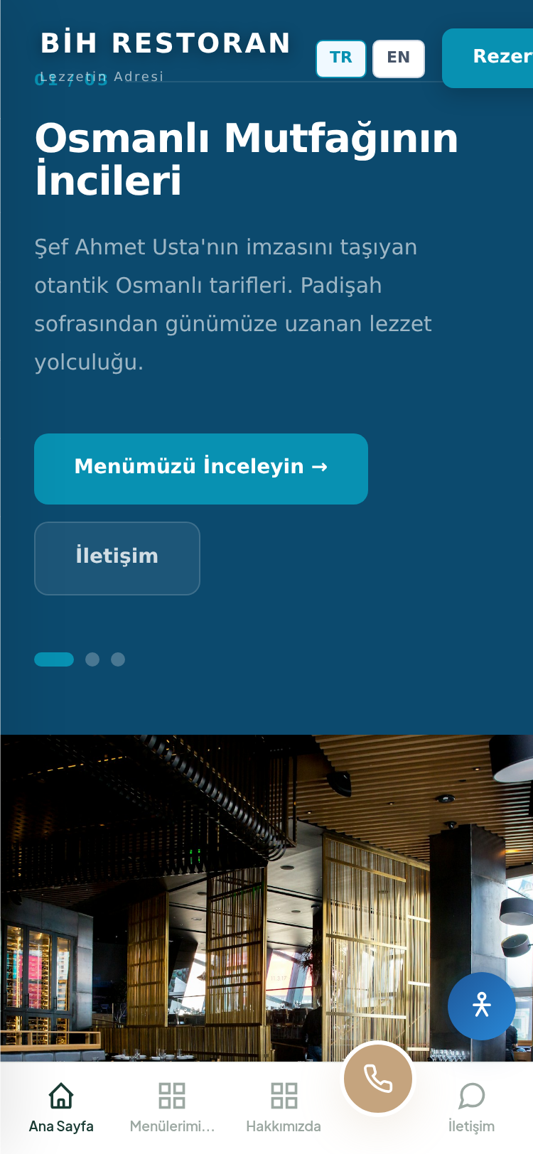 Pizzacı ve İtalyan Restoran Web Sitesi 4