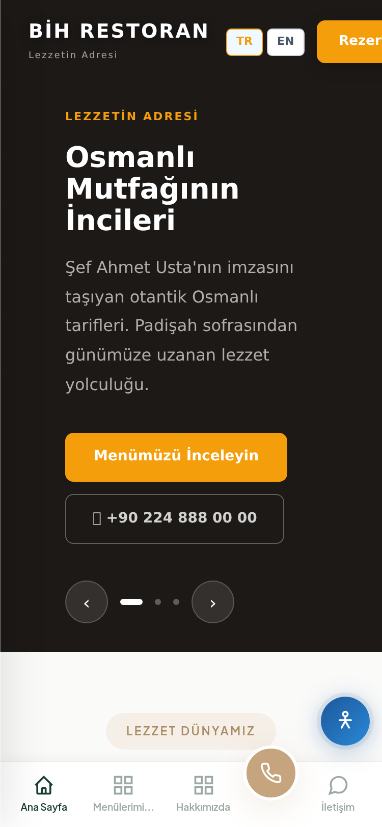 Kafe ve Kahvehane Kurumsal Web Sitesi 4