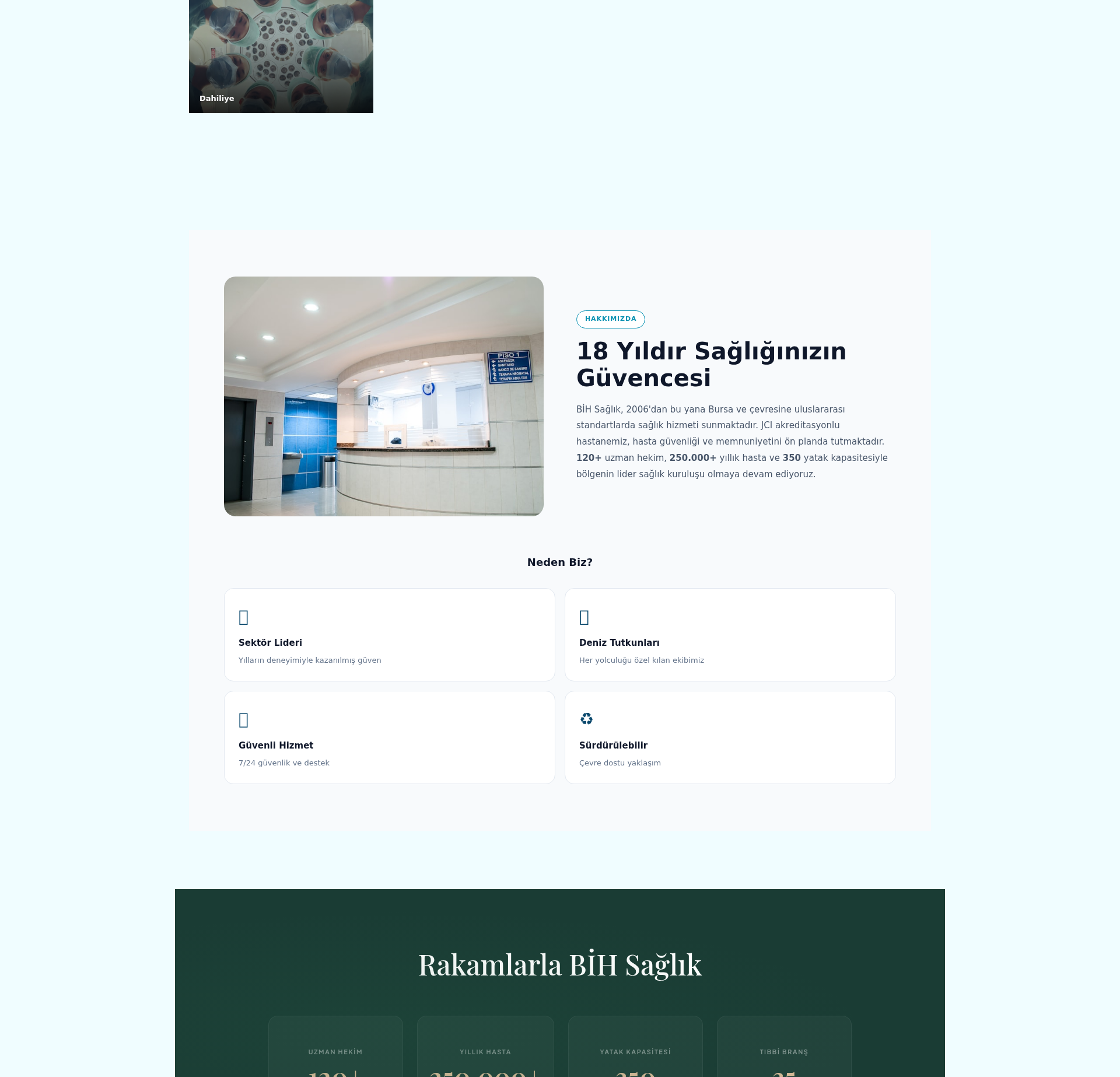 Veteriner Kliniği Web Sitesi 2