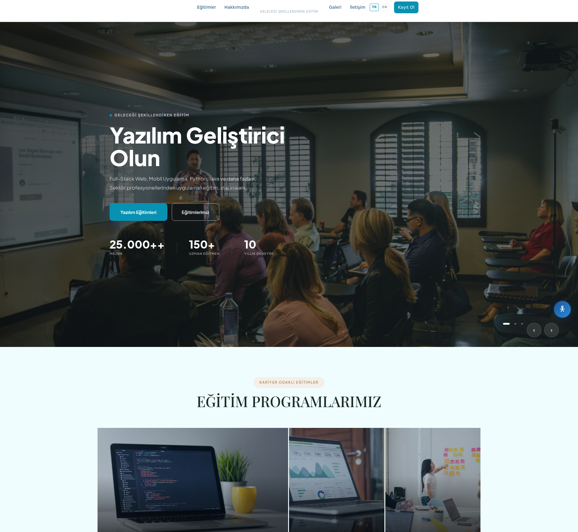 Yabancı Dil ve Dil Okulu Kurumsal Web Sitesi