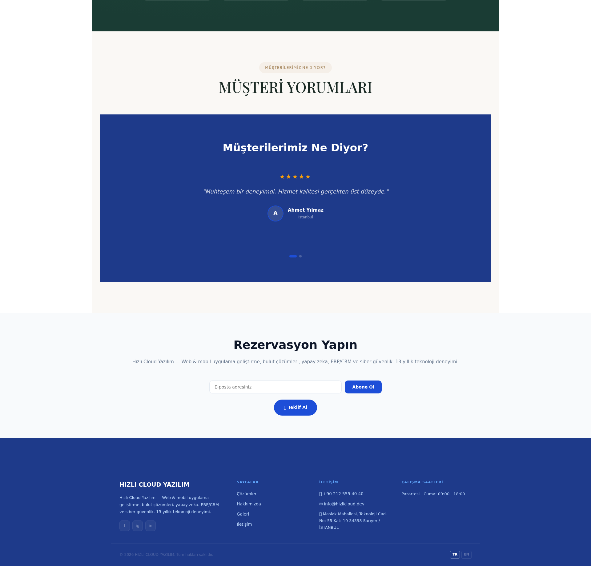 Siber Güvenlik Firması Web Sitesi 3