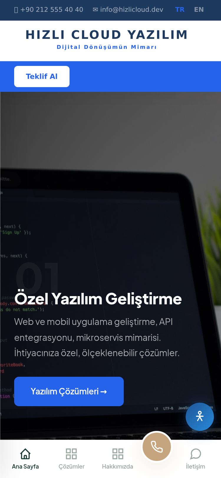 Mobil Uygulama Tanıtım Web Sitesi 4