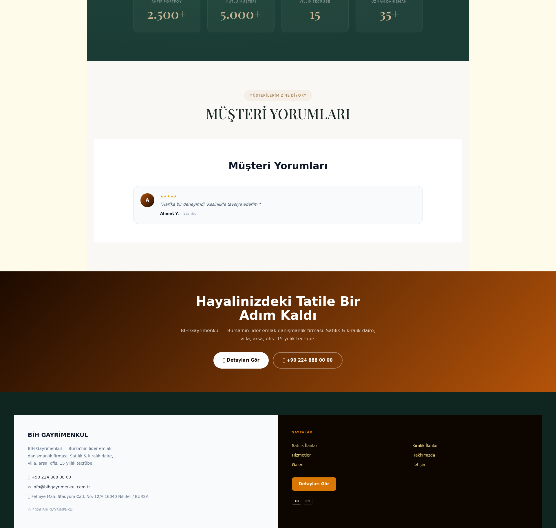 Emlak Ofisi Kurumsal Web Sitesi 3