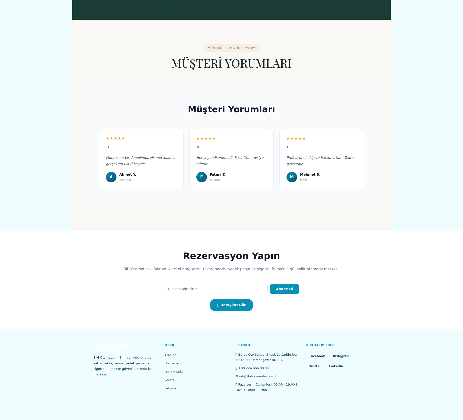 Otomotiv Yedek Parça Kurumsal Web Sitesi 3
