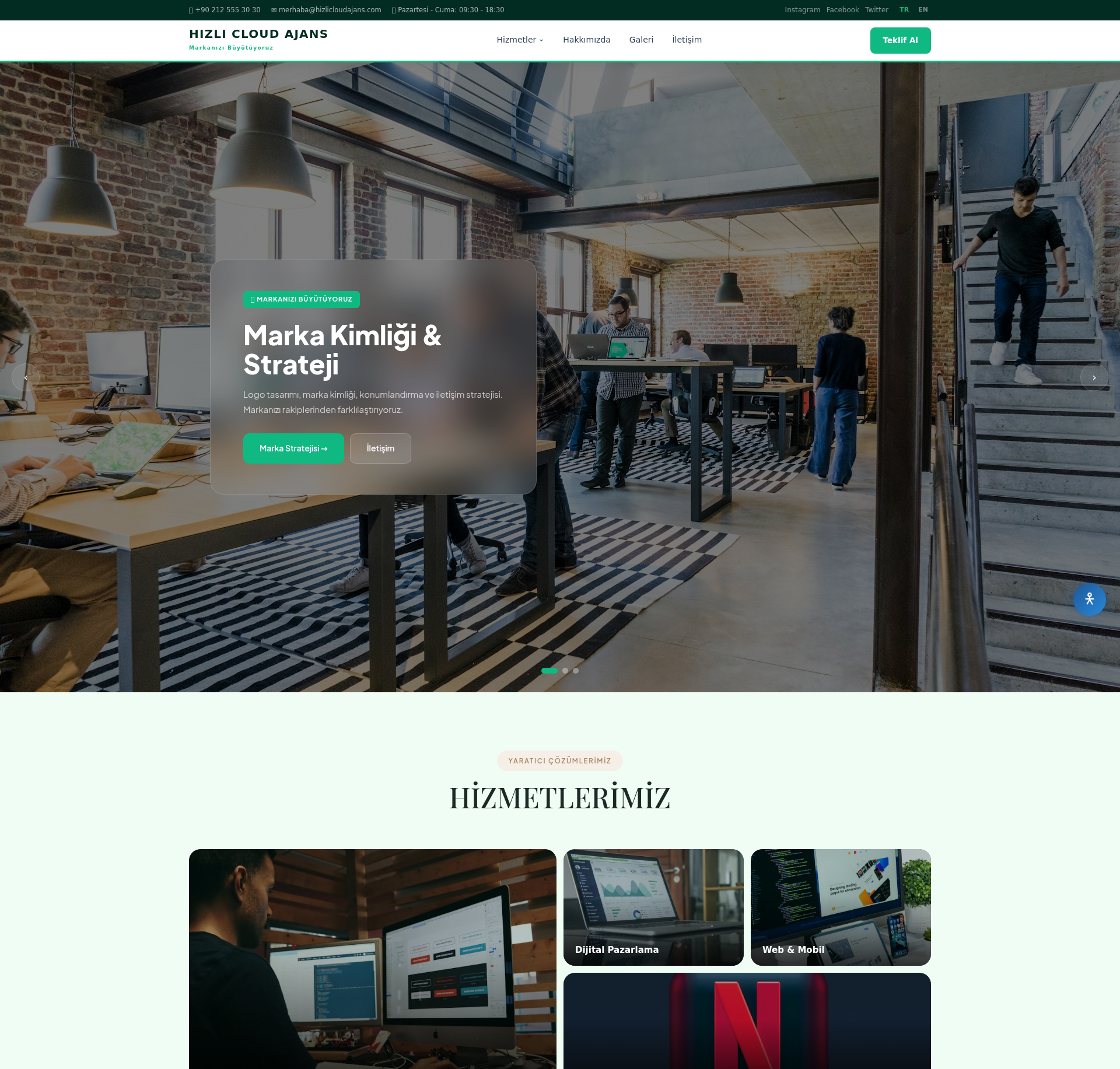 Reklam ve Medya Planlama Ajansı Sitesi