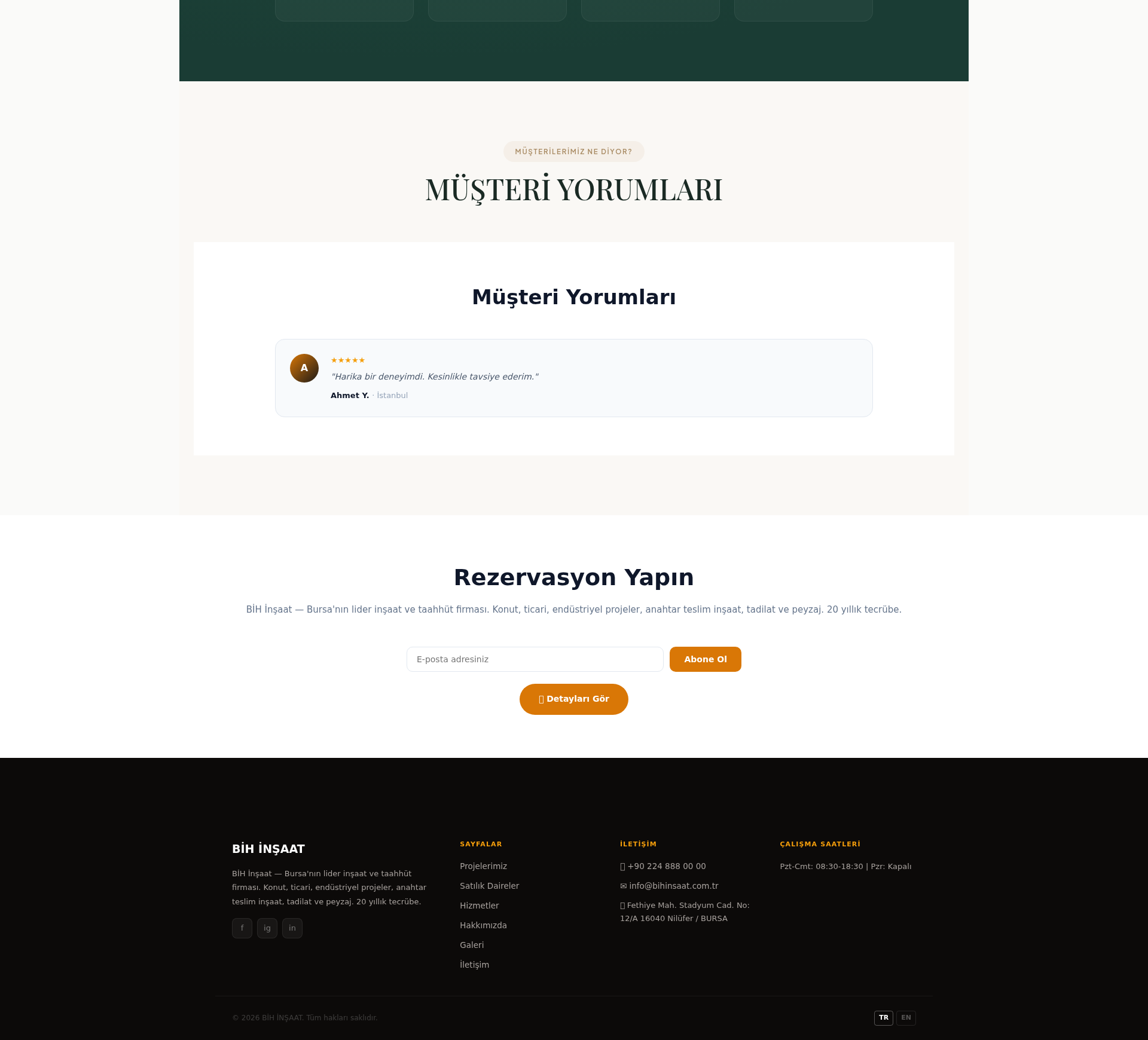 Hafriyat ve Yıkım Firması Web Sitesi 3