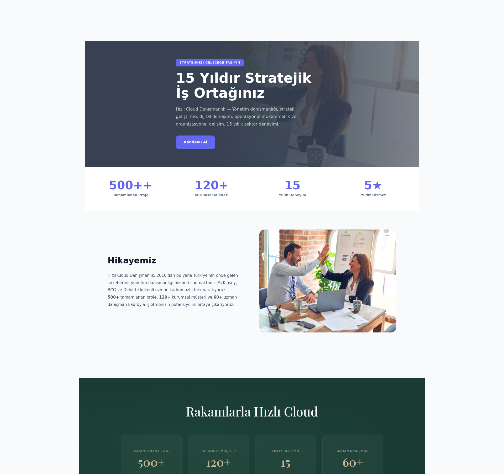 İş ve Yönetim Danışmanlığı Web Sitesi 2