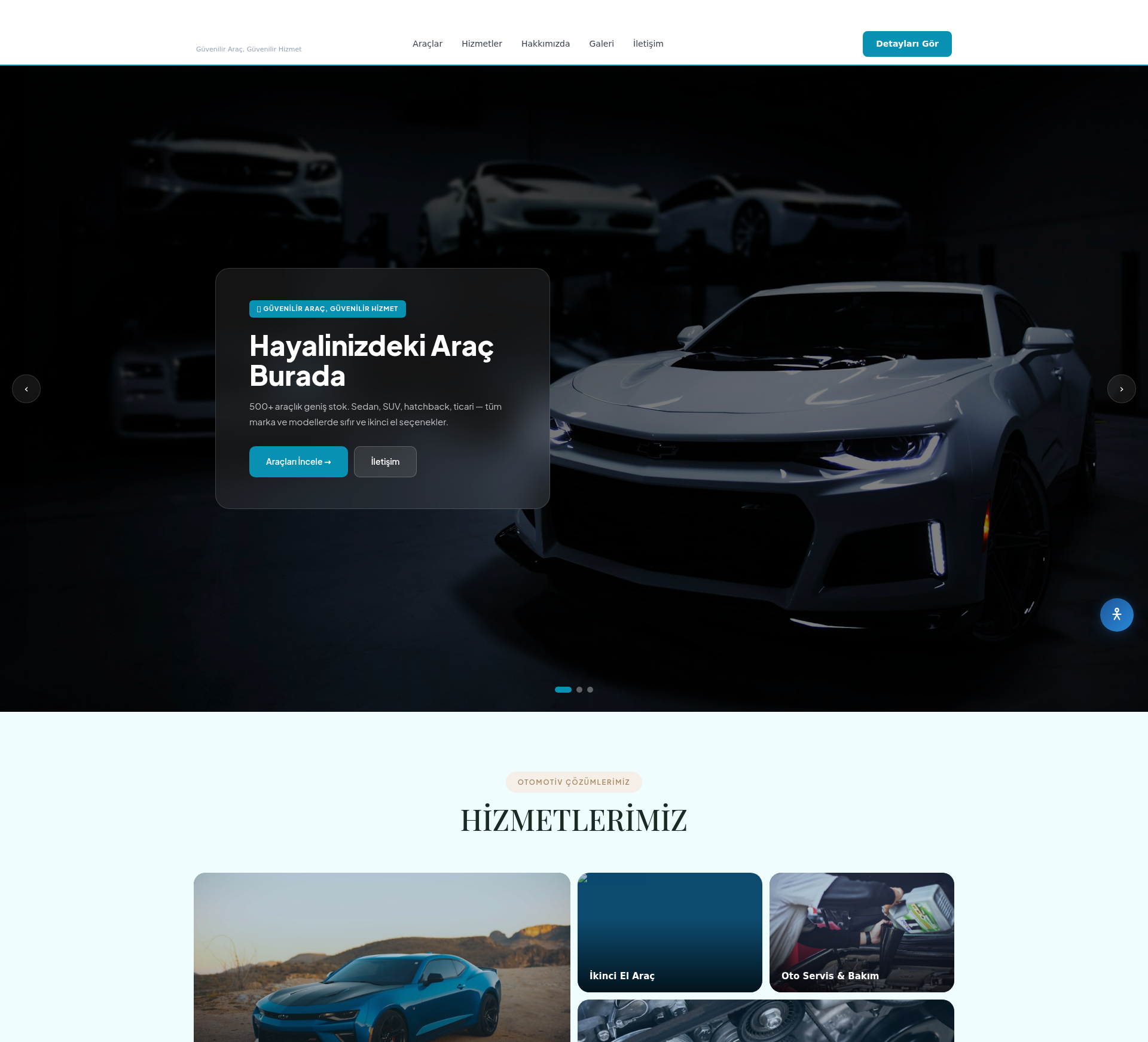 Otomotiv Yedek Parça Kurumsal Web Sitesi