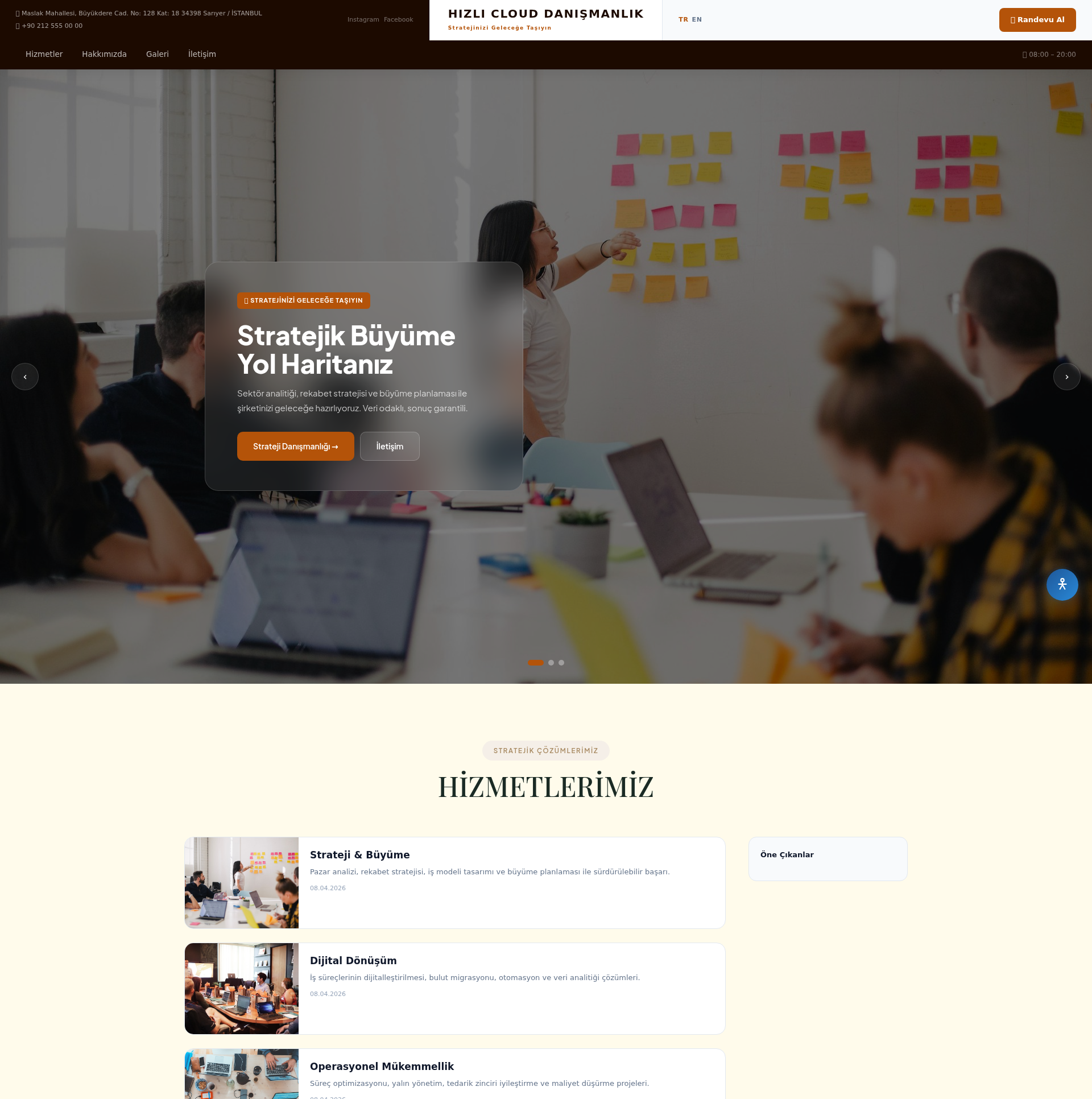 Eğitim ve Koçluk Danışmanlık Web Sitesi