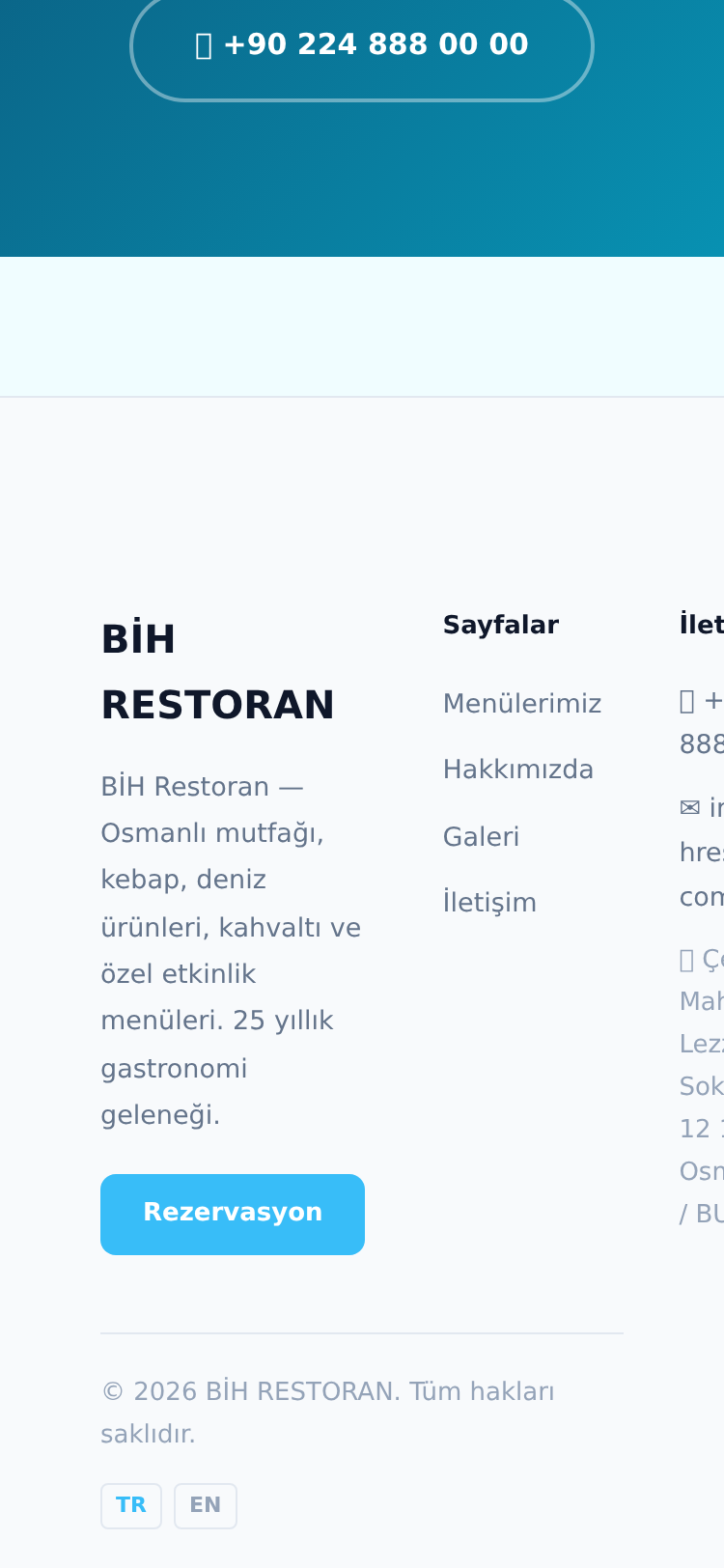 Pizzacı ve İtalyan Restoran Web Sitesi 5