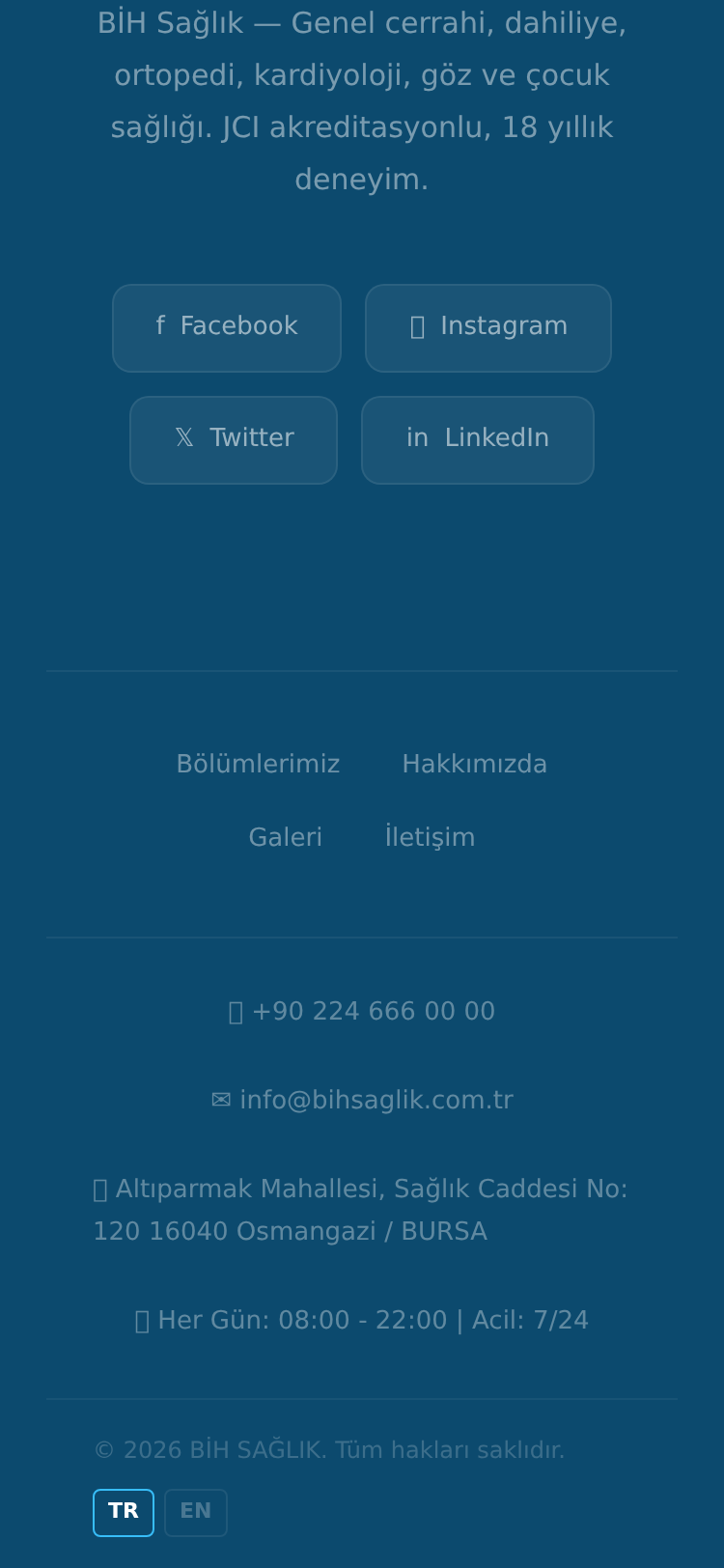 Diş Kliniği Kurumsal Web Sitesi 5