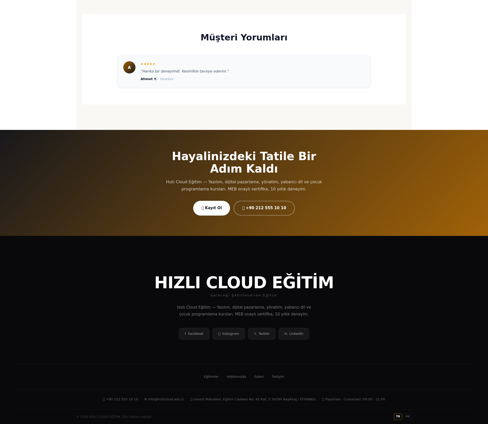 Spor Kulübü ve Fitness Merkezi Web Sitesi 3