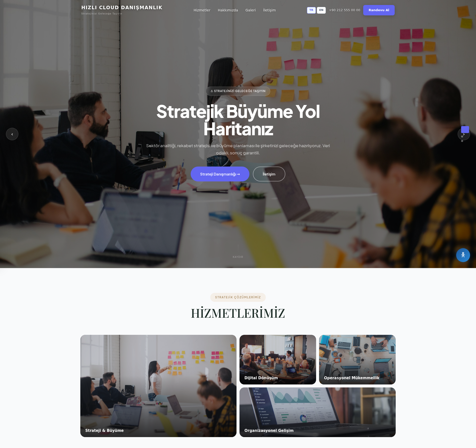 İş ve Yönetim Danışmanlığı Web Sitesi