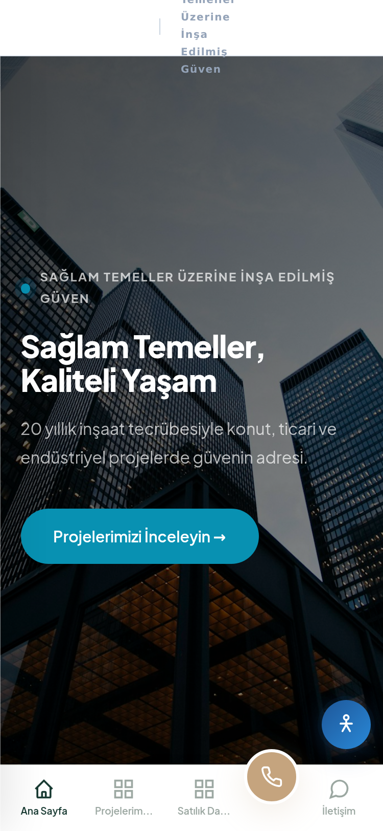 Müteahhitlik ve Taahhüt Firması Web Sitesi 4