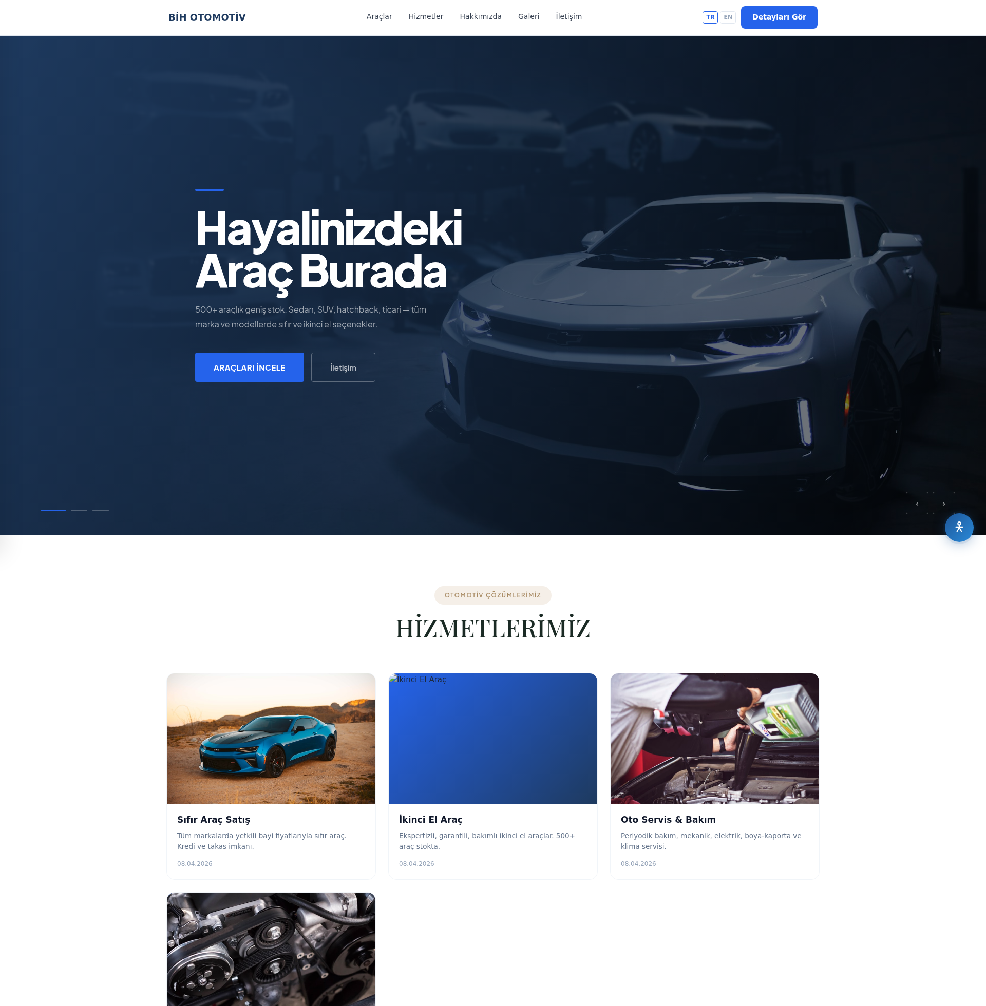 Motosiklet Galeri ve Satış Web Sitesi