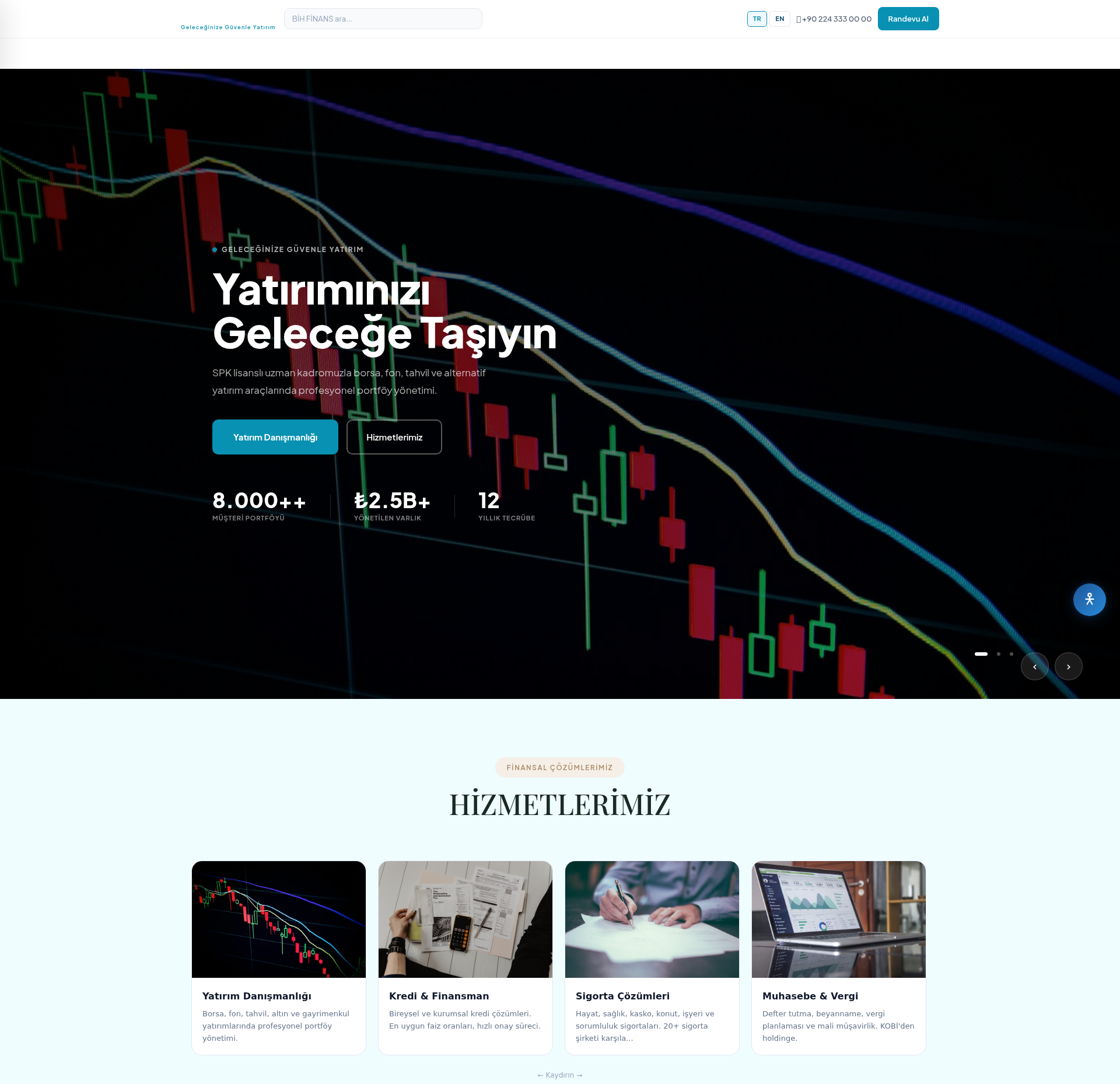 Kredi ve Finansman Aracılık Kurumsal Web Sitesi