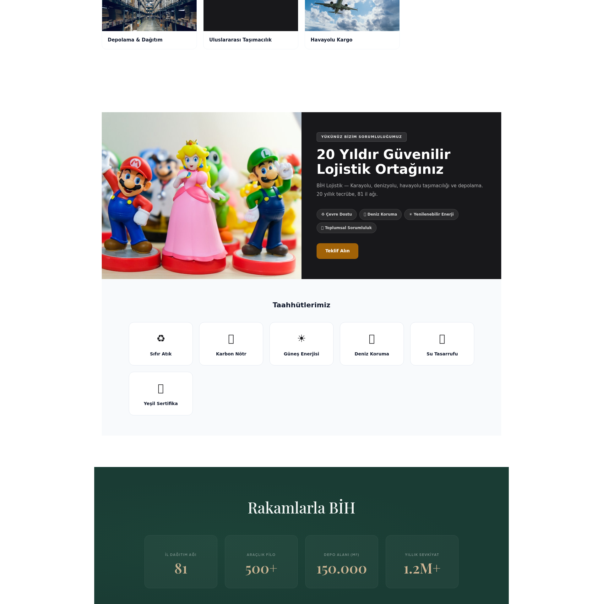 Uluslararası Taşımacılık Web Sitesi 2