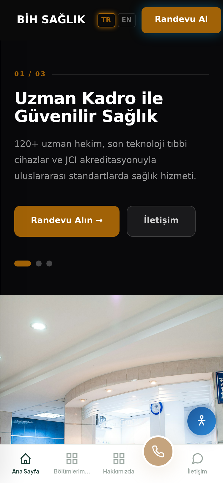 Özel Hastane ve Klinik Kurumsal Web Sitesi 4