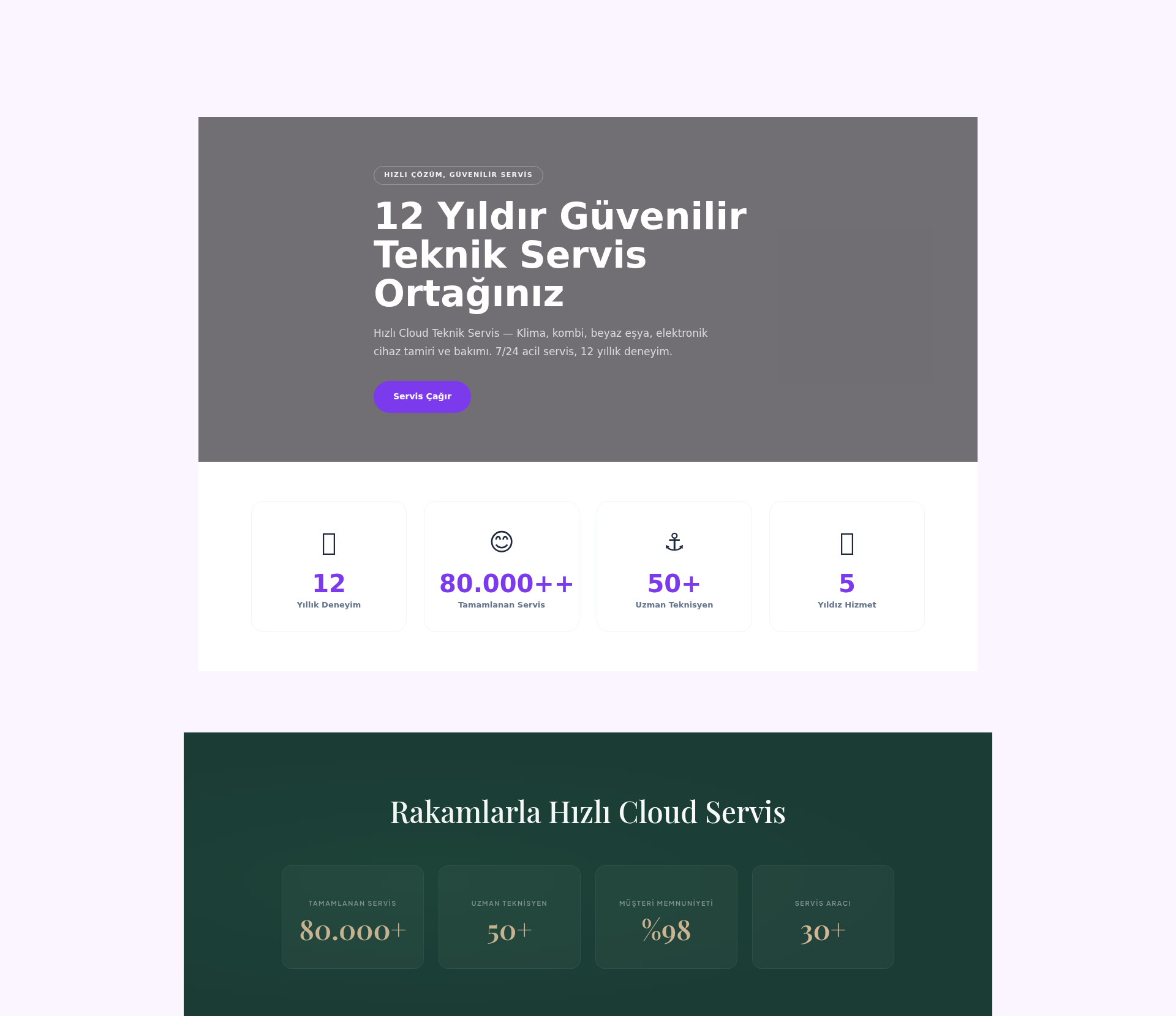 Asansör Bakım ve Servis Web Sitesi 2