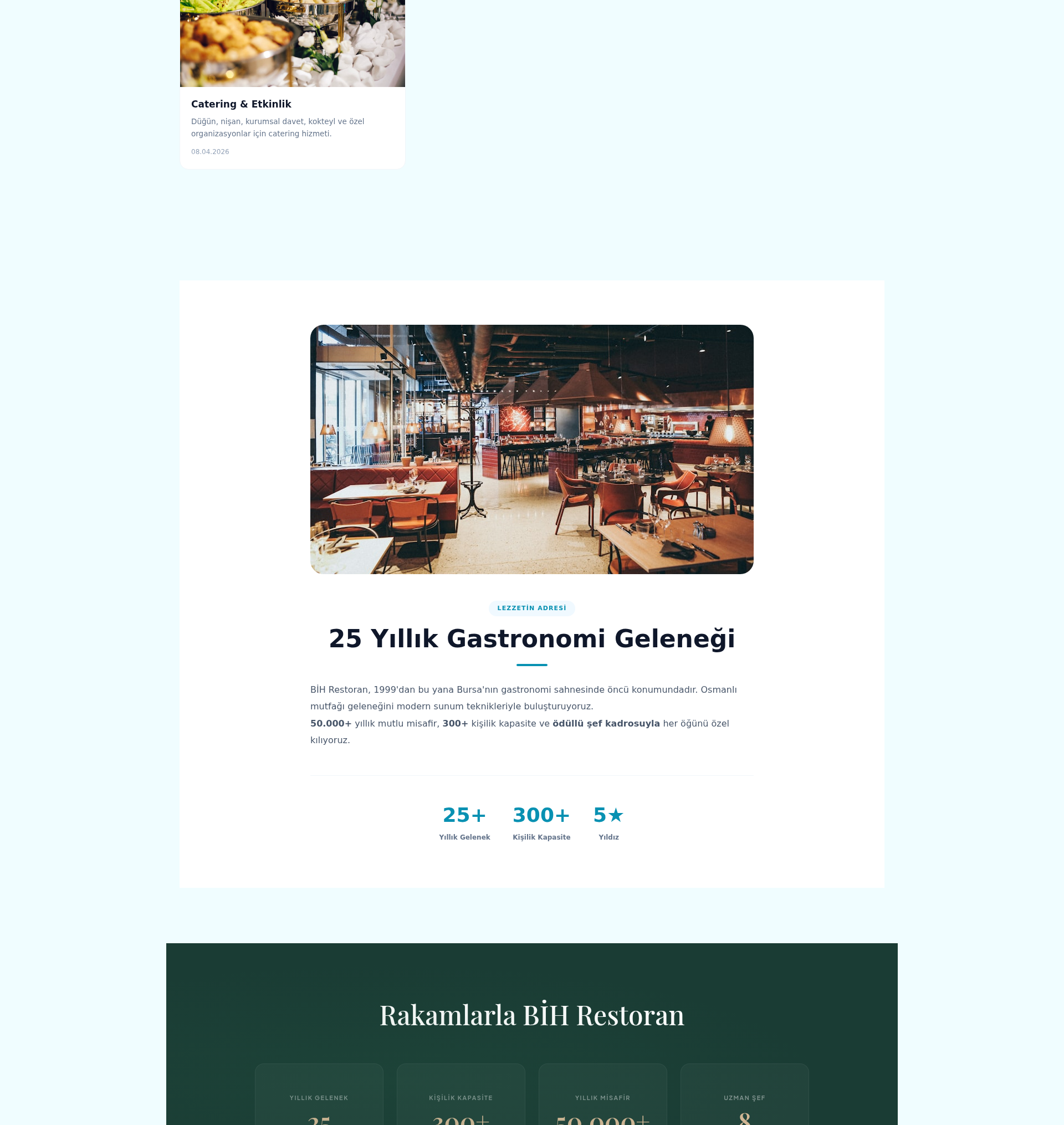 Balık Restoranı ve Meyhane Web Sitesi 2