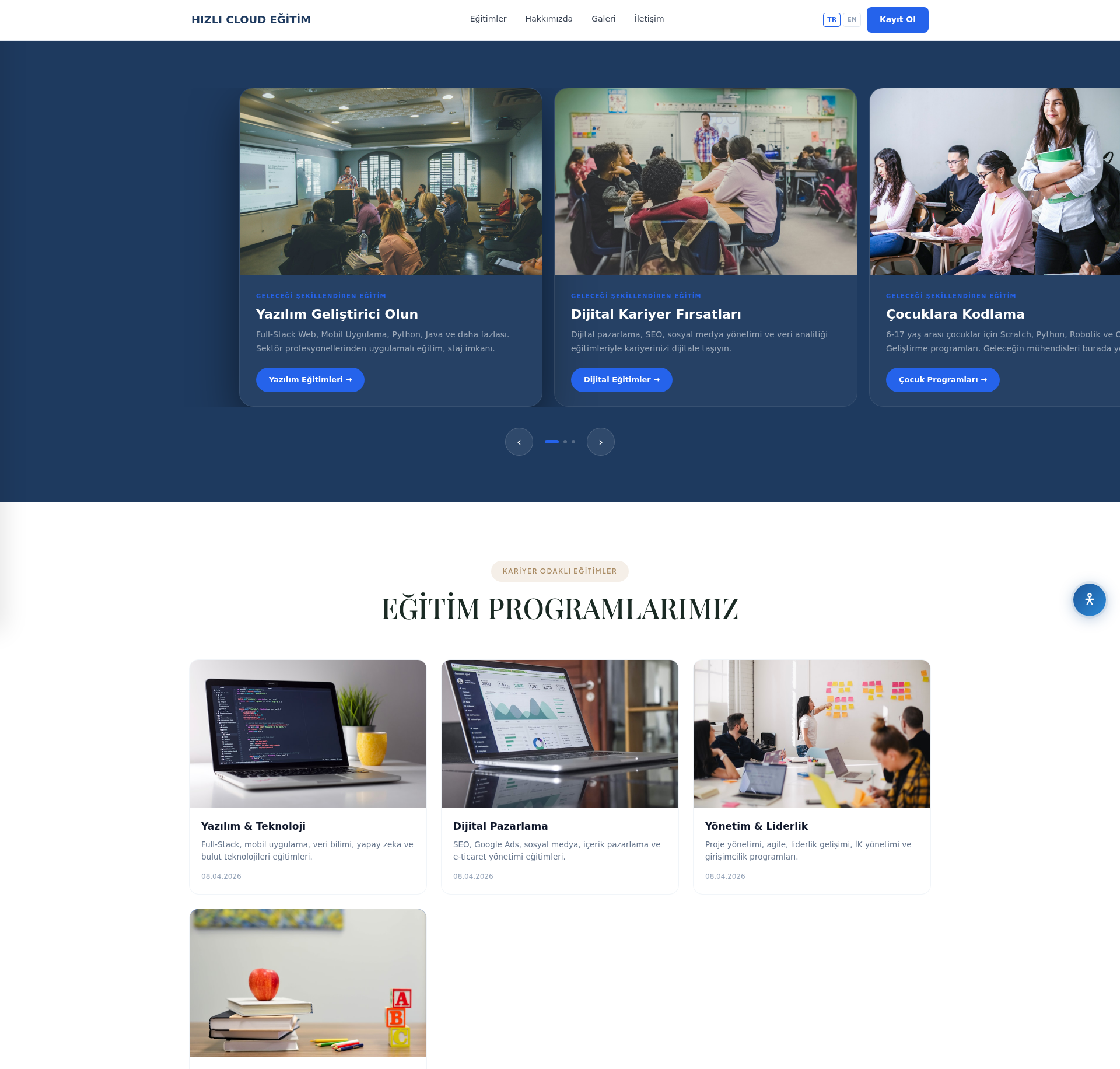 Sürücü Kursu Web Sitesi
