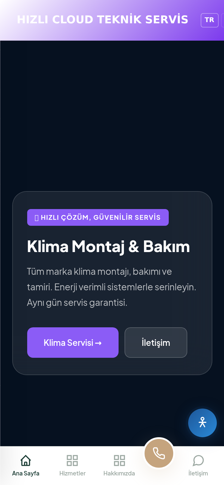Klima ve Isıtma Sistemleri Servis Web Sitesi 4