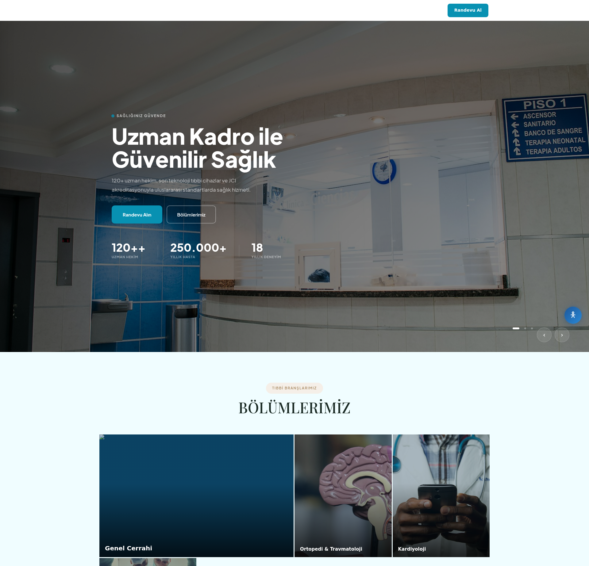 Veteriner Kliniği Web Sitesi