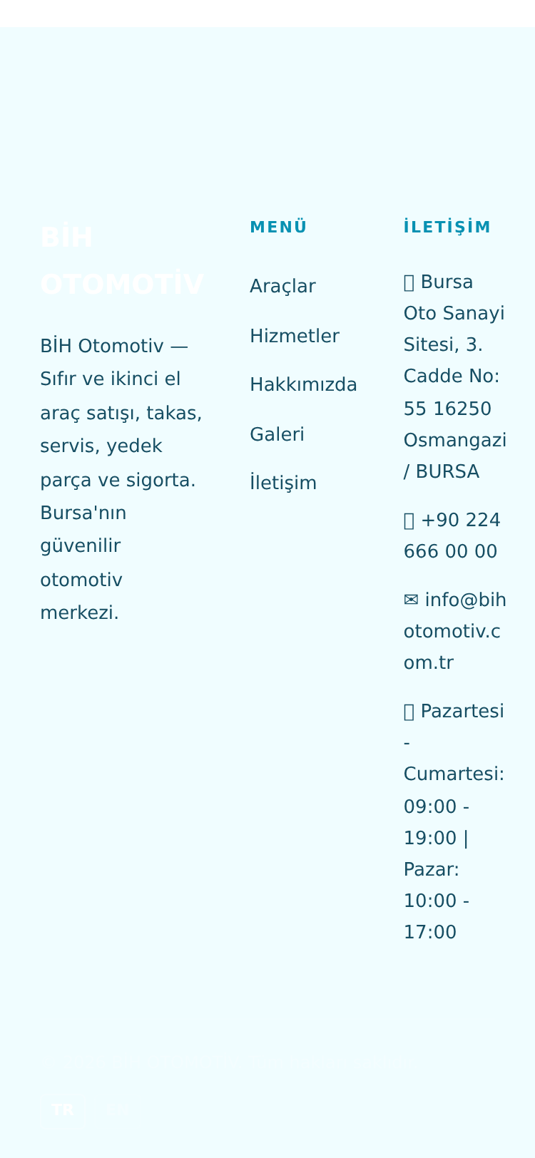 Otomotiv Yedek Parça Kurumsal Web Sitesi 5