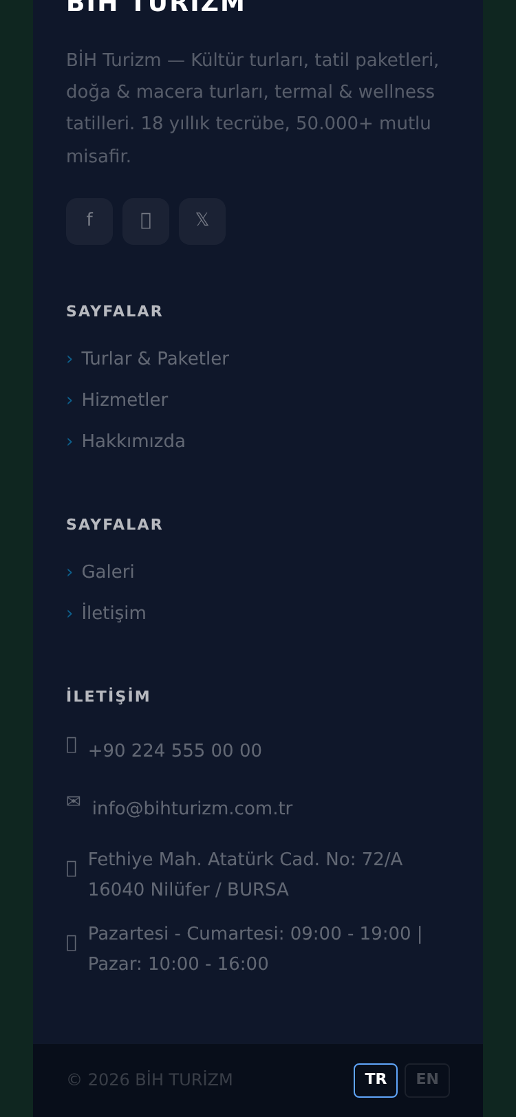 Termal ve Spa Tatil Köyü Web Sitesi 5