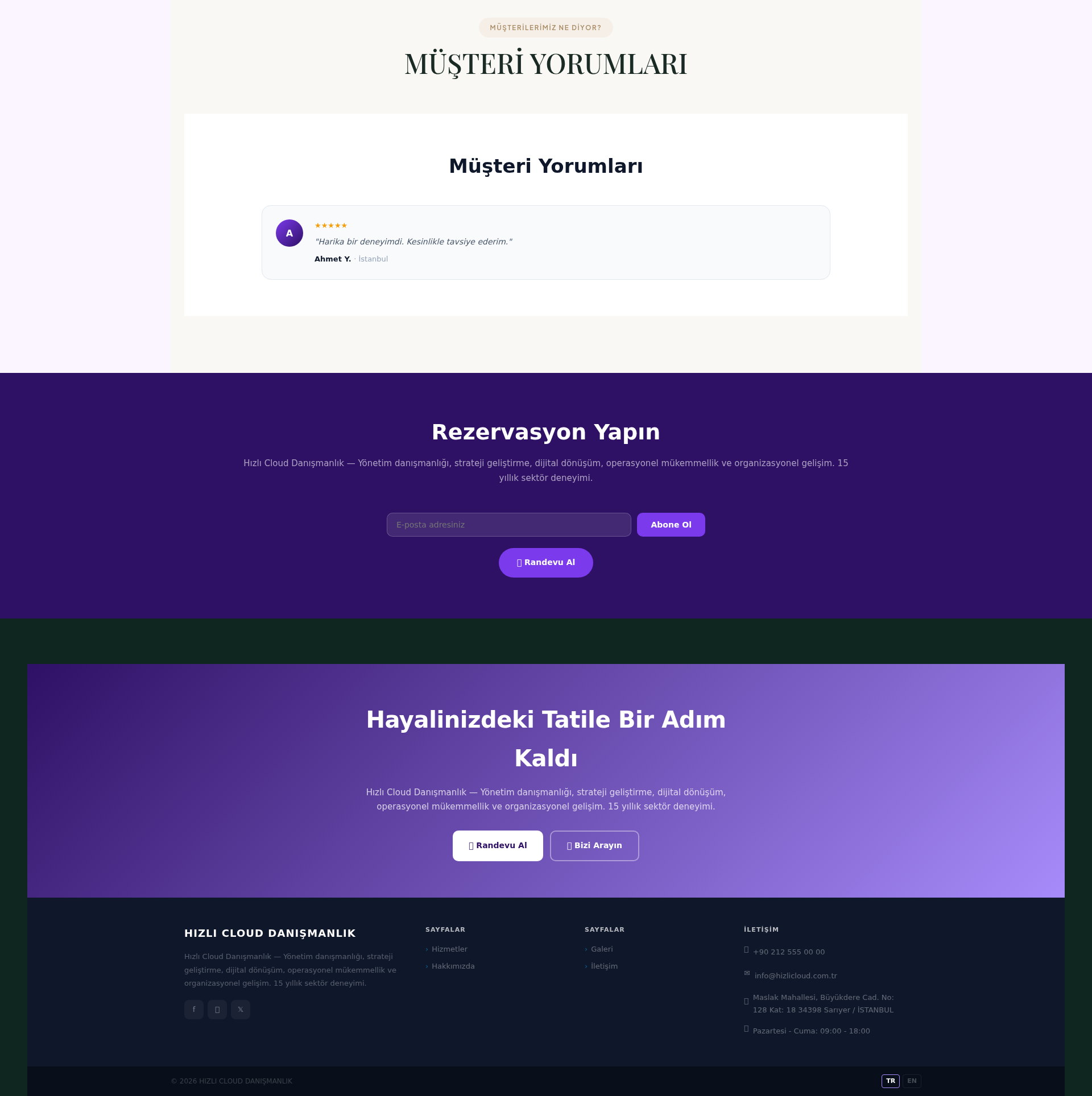 Vergi ve Muhasebe Danışmanlık Web Sitesi 3