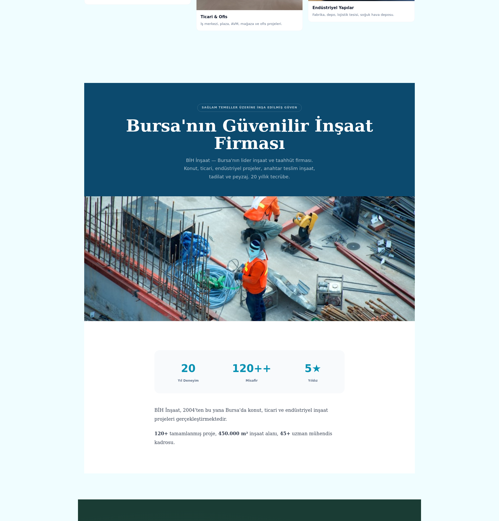 Müteahhitlik ve Taahhüt Firması Web Sitesi 2