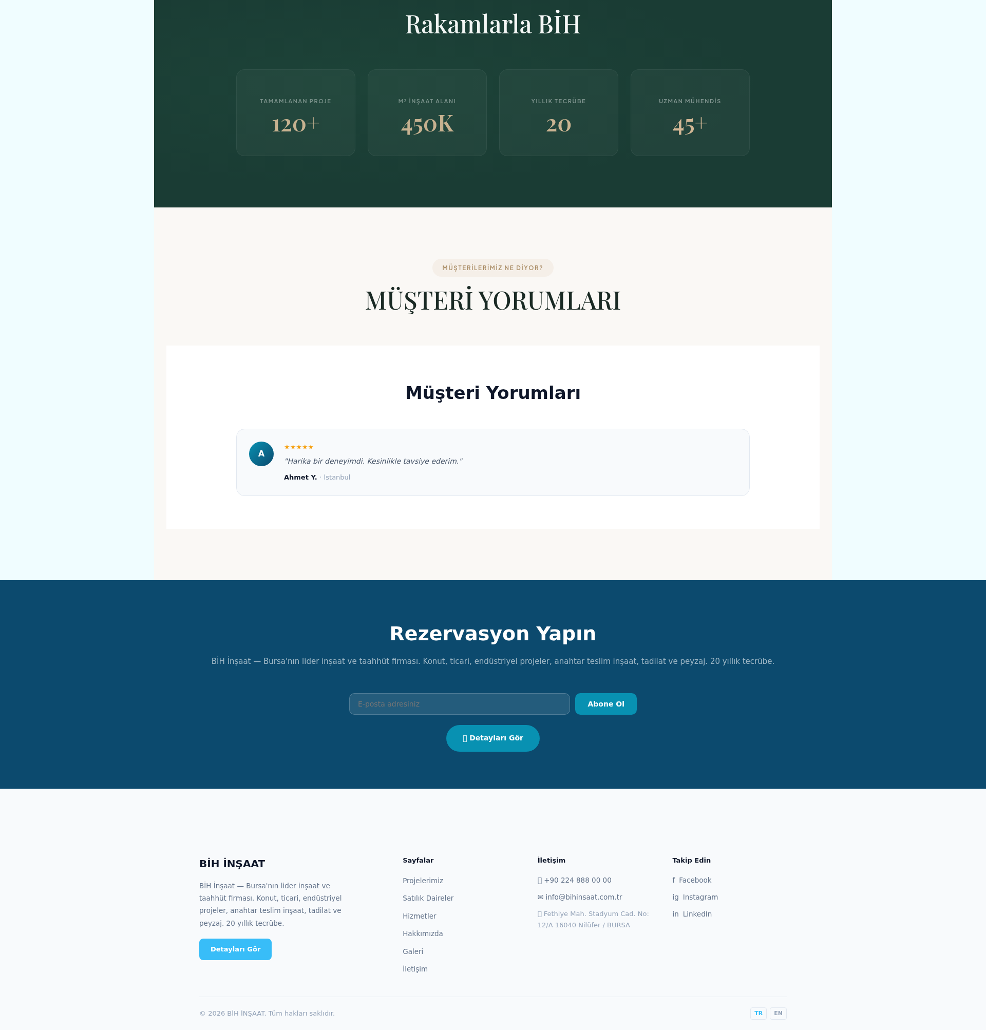 Müteahhitlik ve Taahhüt Firması Web Sitesi 3