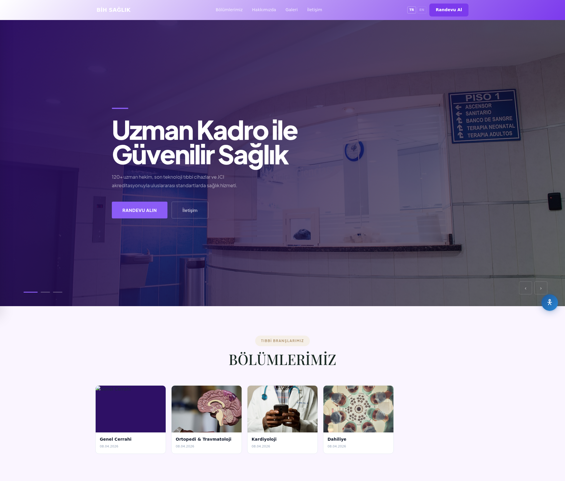 Laboratuvar ve Tanı Merkezi Web Sitesi